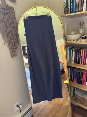 aerie Strapless Maxi Skirt in Navy